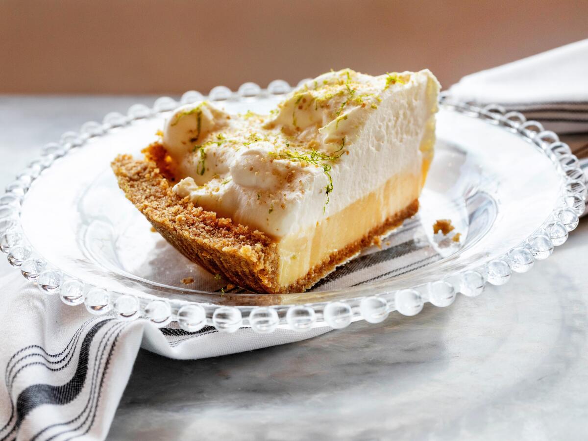 A slice of Nicole Rucker's Key lime pie at Fiona