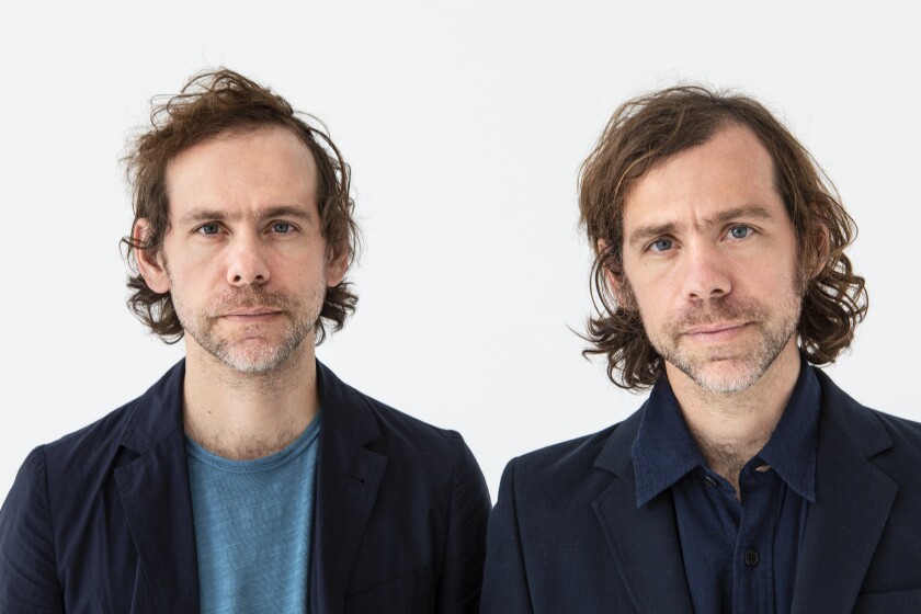 A portrait of twins Bryce and Aaron Dessner