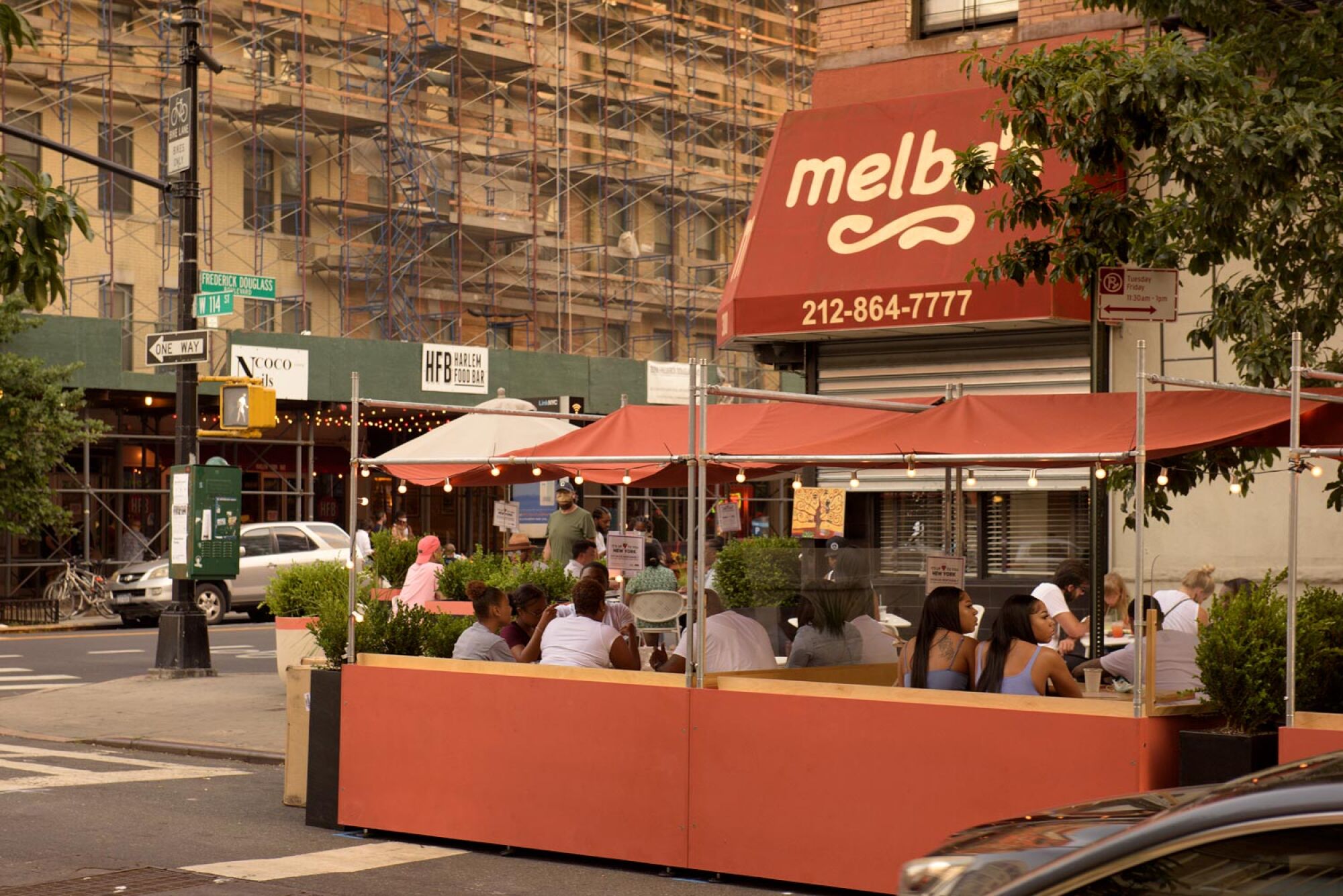 Melba's, one of the Dine Out participants with open-air seating in New York.