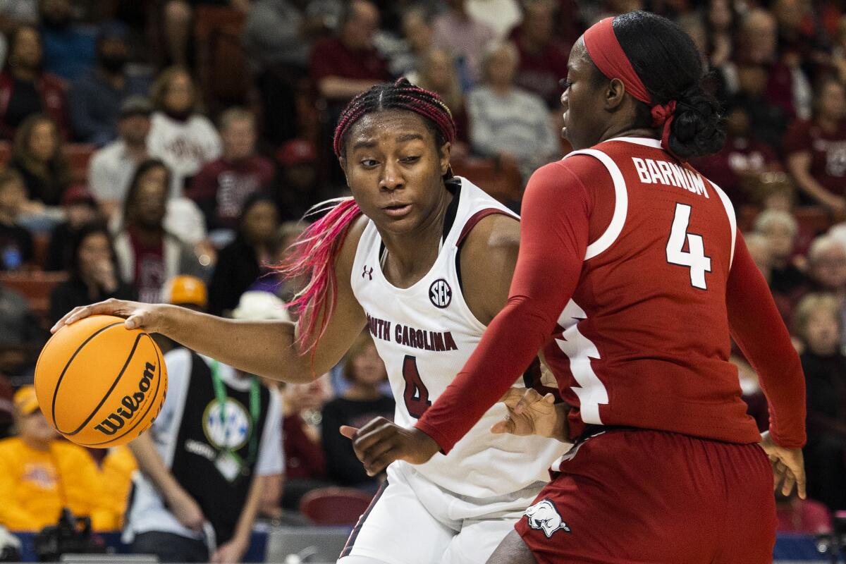 WNBA draft: Aliyah Boston selected by Indiana Fever with No 1