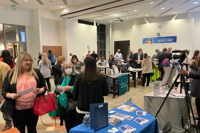 Visitors at the 2022 Health & Wellness Expo from the Poway Chamber of Commerce. This year’s event takes place Thursday.