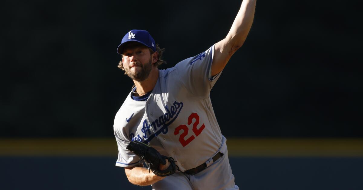 Fatigued Clayton Kershaw exits in the sixth after flirting with no-hitter  for Dodgers - Los Angeles Times