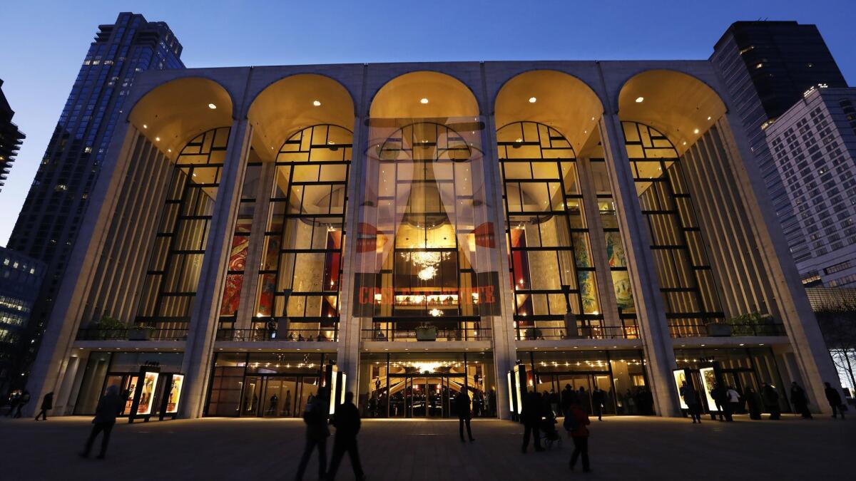 A view of Lincoln Center.