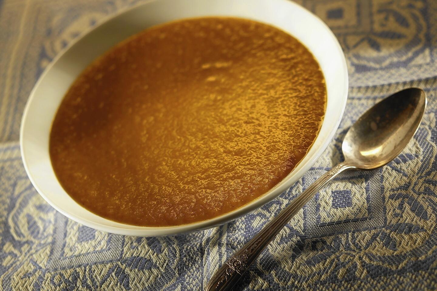 Sally Lunn's carrot, lentil and cumin soup