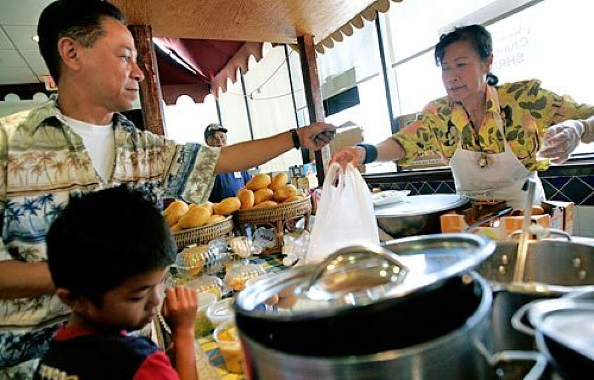 POPULAR: On weekends, Lampai Poomsuke sells Thai desserts at Cha Chaa restaurant.