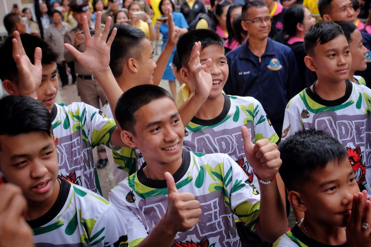 Thai boys released from hospital