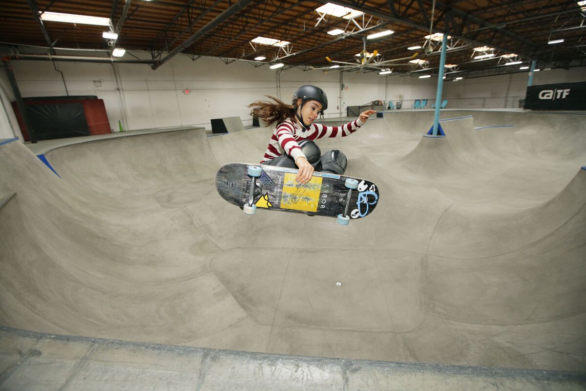 Amelia Brodka of Vista will represent Poland in the skateboarding park division at the Olympics.