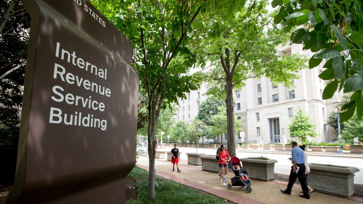 The Internal Revenue Service building in Washington is shown in 2015. (Andrew Harnik / Associated Press)
