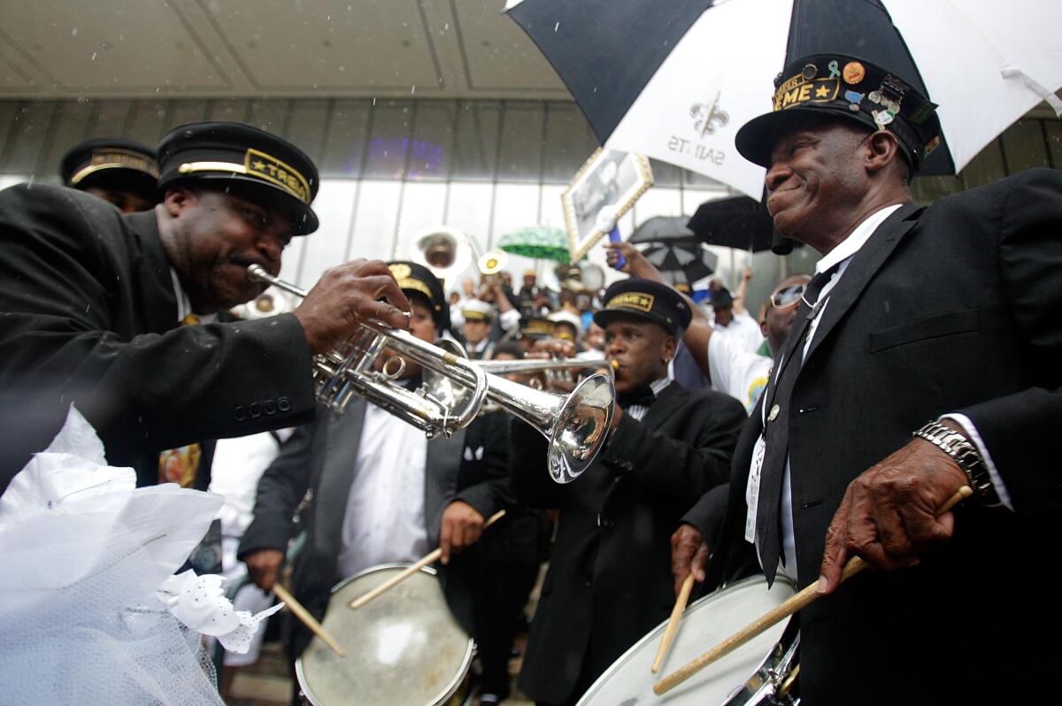 Jazz funerals — like the one held for the late bass drummer Lionel Batiste in 2012 — are usually held for notable jazz or New Orleans figures.