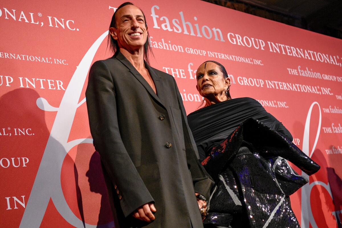 Fashion designer Rick Owens returns to LA after a 16-year absence