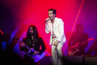 Brandon Flowers of The Killers seen at KAABOO Texas at AT&T Stadium on Friday, May 10, 2019, in Arlington, Texas. (Photo by Amy Harris/Invision/AP)