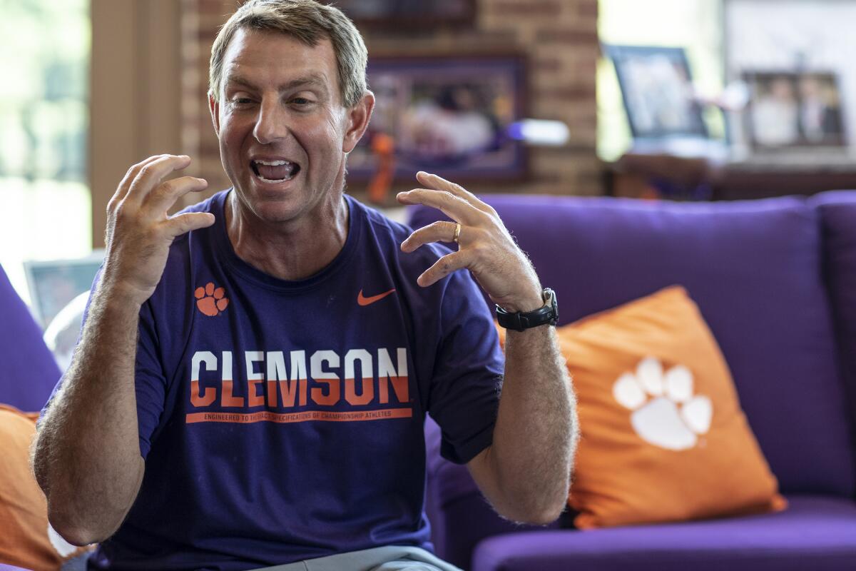 Clemson coach Dabo Swinney isn't one to hold back his opinions on anything.