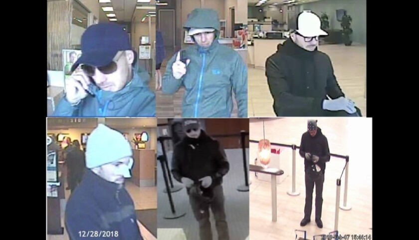 Before Karl Doron's arrest in 2019, the FBI released surveillance images as they sought help to identify the serial robber.