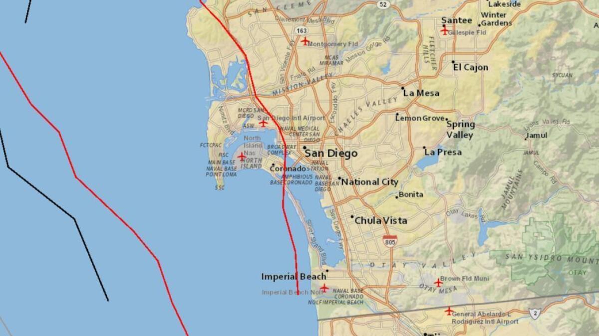 san diego earthquake faults