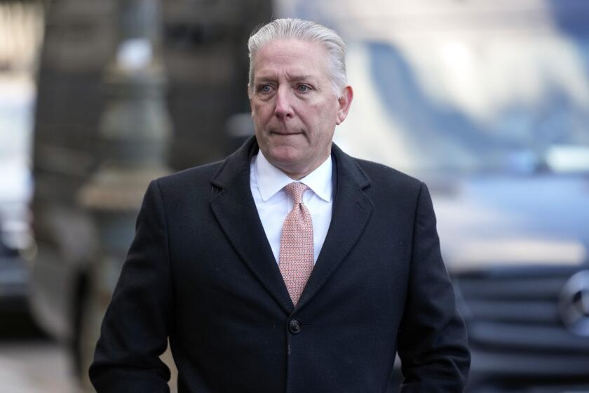 FILE - Charles McGonigal, former special agent in charge of the FBI's counterintelligence division in New York, arrives at Manhattan federal court in New York, March 8, 2023. McGonigal pleaded guilty Friday, Sept. 22, to concealment of material facts, which carries a maximum prison sentence of five years. He is scheduled to be sentenced on Feb. 16. (AP Photo/Seth Wenig, File)