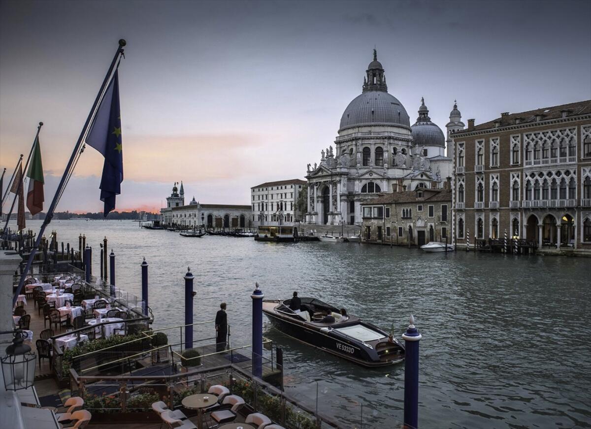 A sunrise view from Gritti Palace