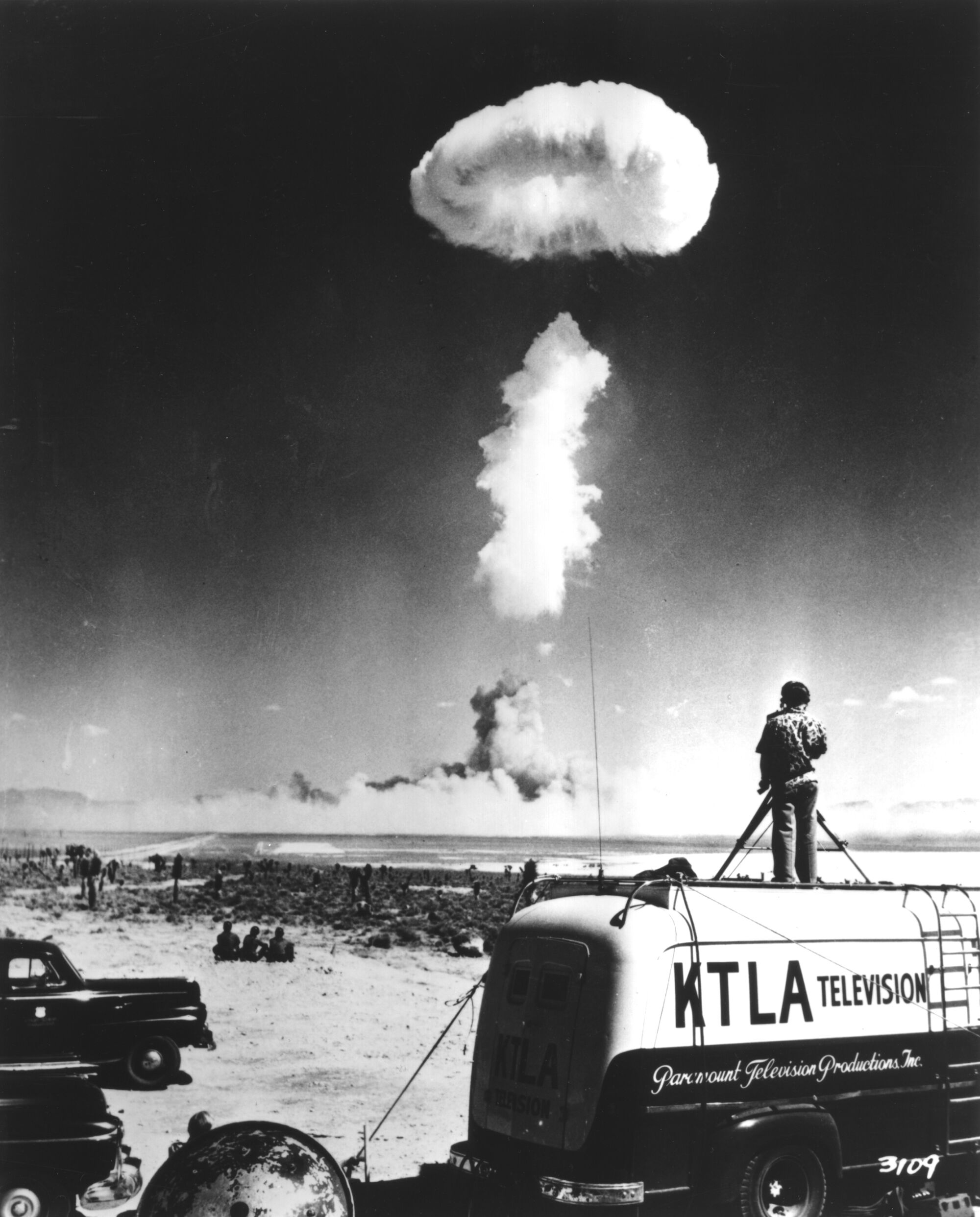 KTLA made history with its 1952 live broadcast an atomic bomb blast, which was aired by the major networks. 