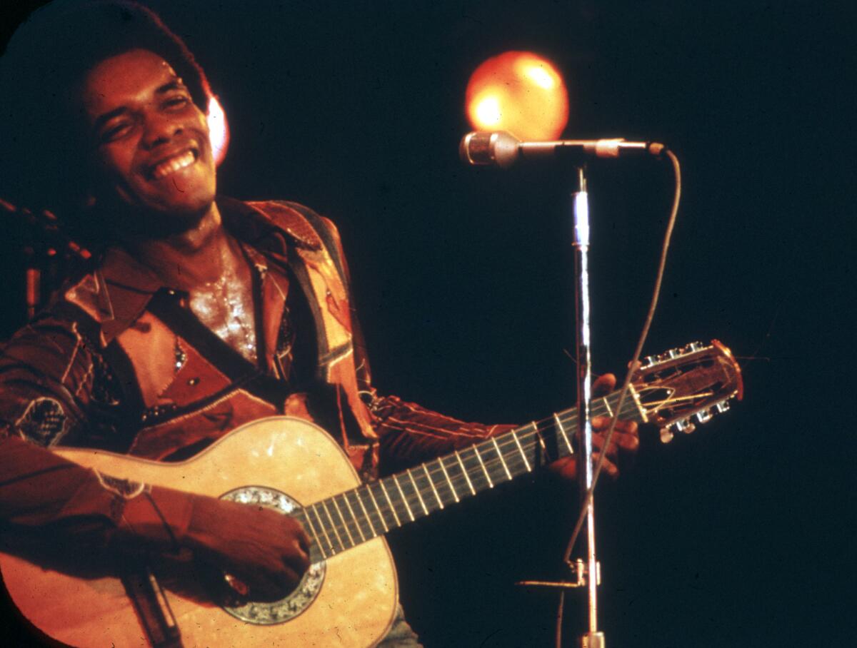 Johnny Nash performs in the 1970s