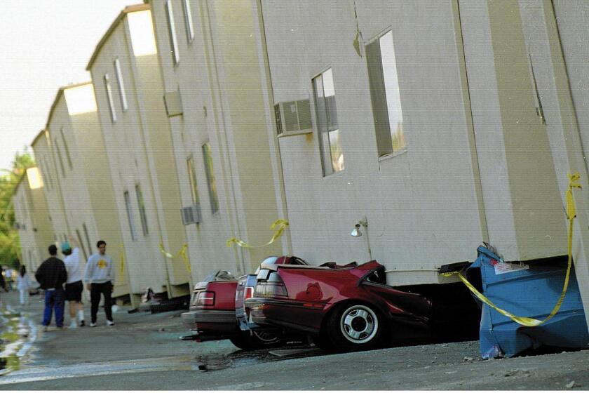 In the 1994 Northridge earthquake, "soft-story" apartment buildings, with weak first floors, collapsed. The city is now targeting such structures in its quake retrofit plans.