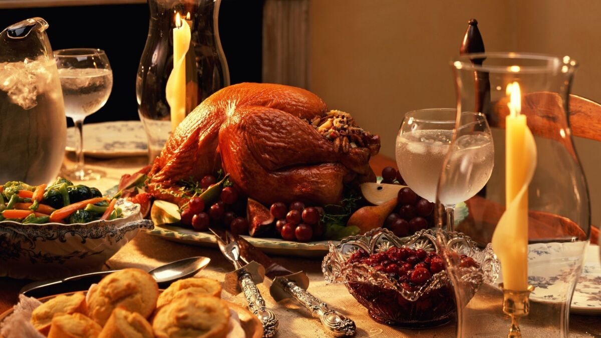 Thanksgiving turkey dinner.