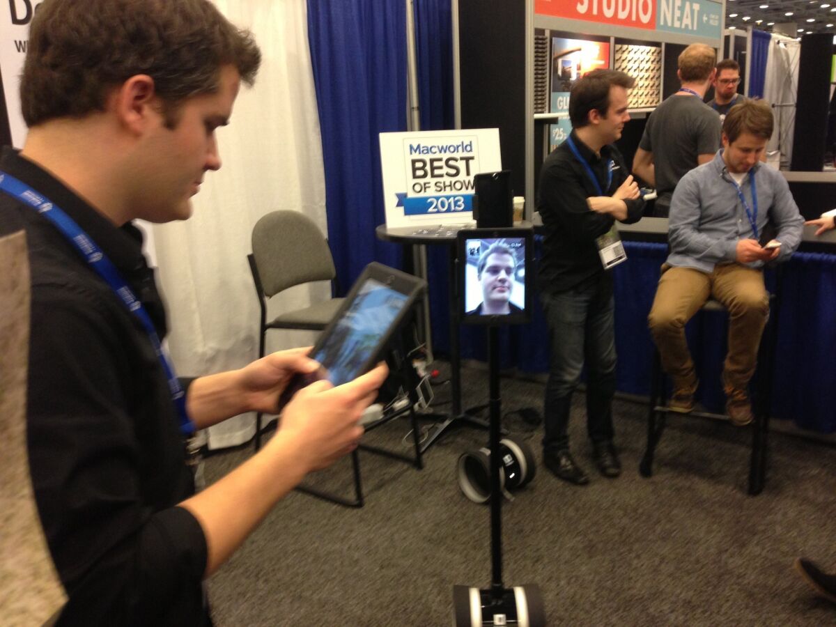 A Double telepresence robot.