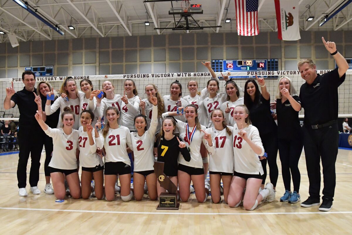 The MaxPreps website declared the Torrey Pines volleyball team its national champion on Tuesday, Nov. 26.
