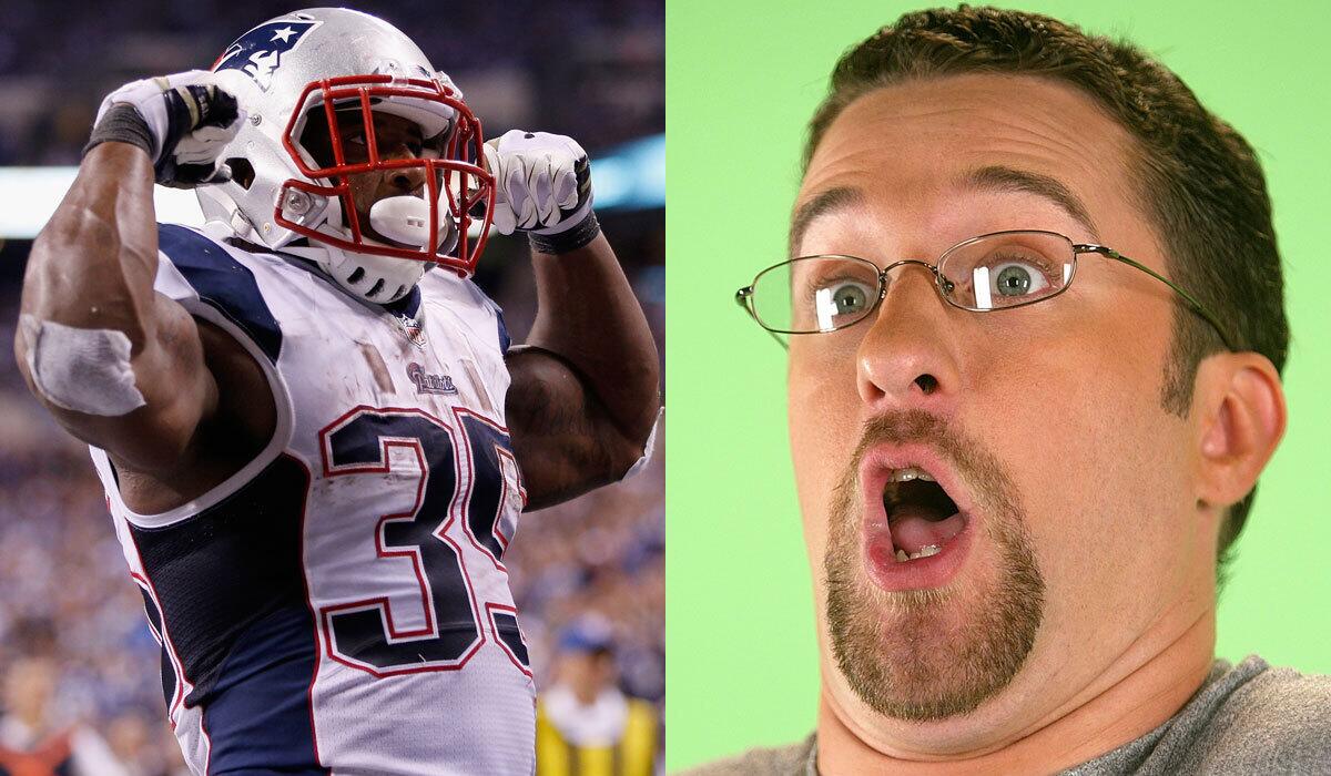 Patriots running back Jonas Gray says he once opened as a stand-up comic for "Screech," aka Dustin Diamond, shown in 2003.