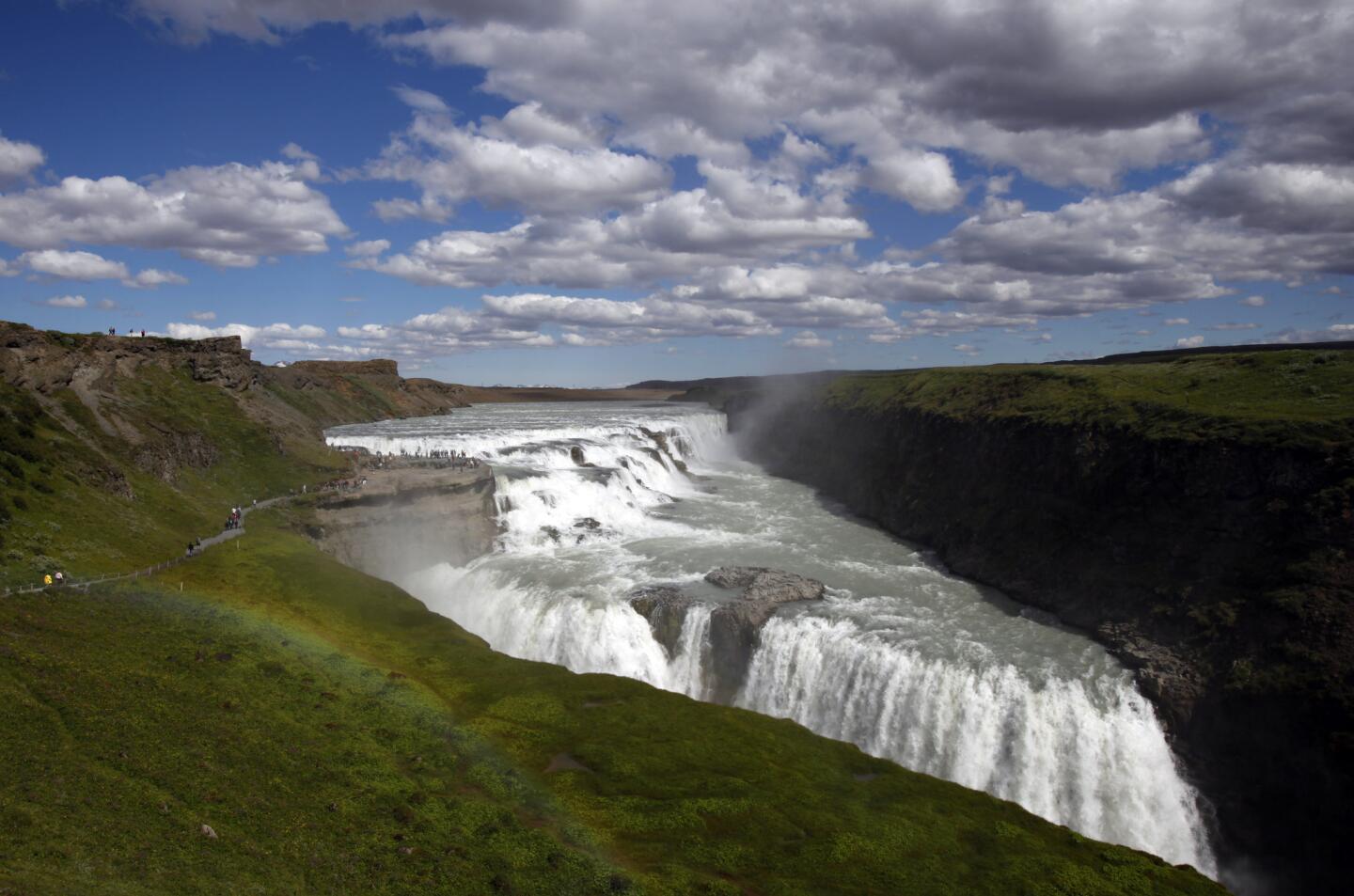 Gullfoss waterfall, south central Iceland