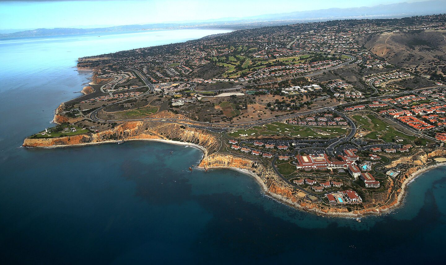 The coastal waters off Point Vicente, left, and Terranea Hotel and Resort, right, are part of the Southern California Marine Protected Areas.
