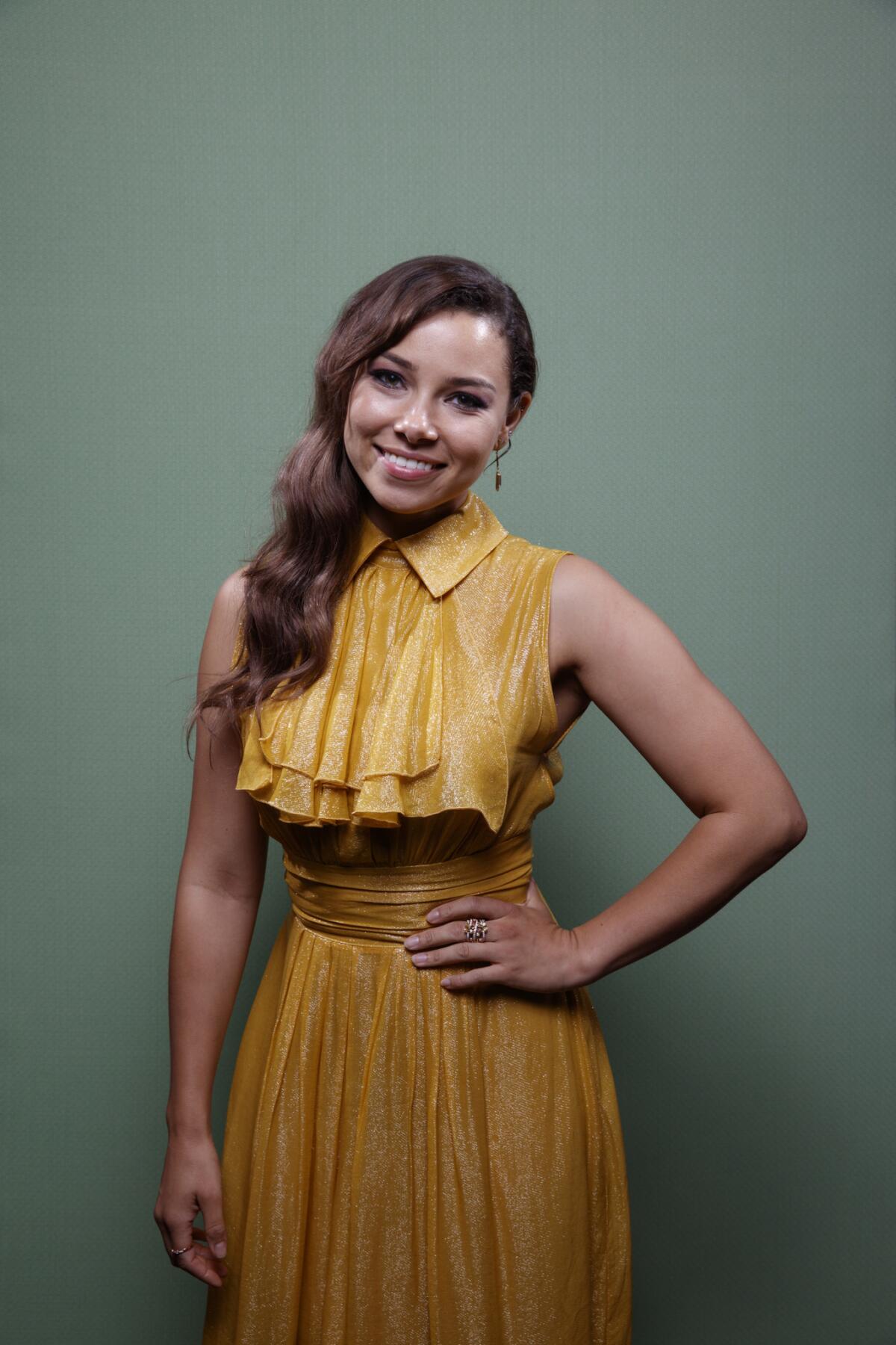 Jessica Parker Kennedy from the television series "The Flash."
