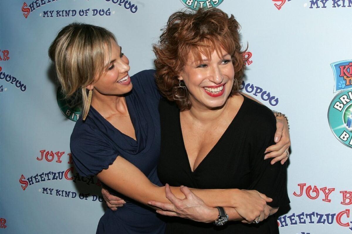 Elisabeth Hasselbeck, left, and Joy Behar (seen here in 2006) are both leaving ABC's talk show "The View."
