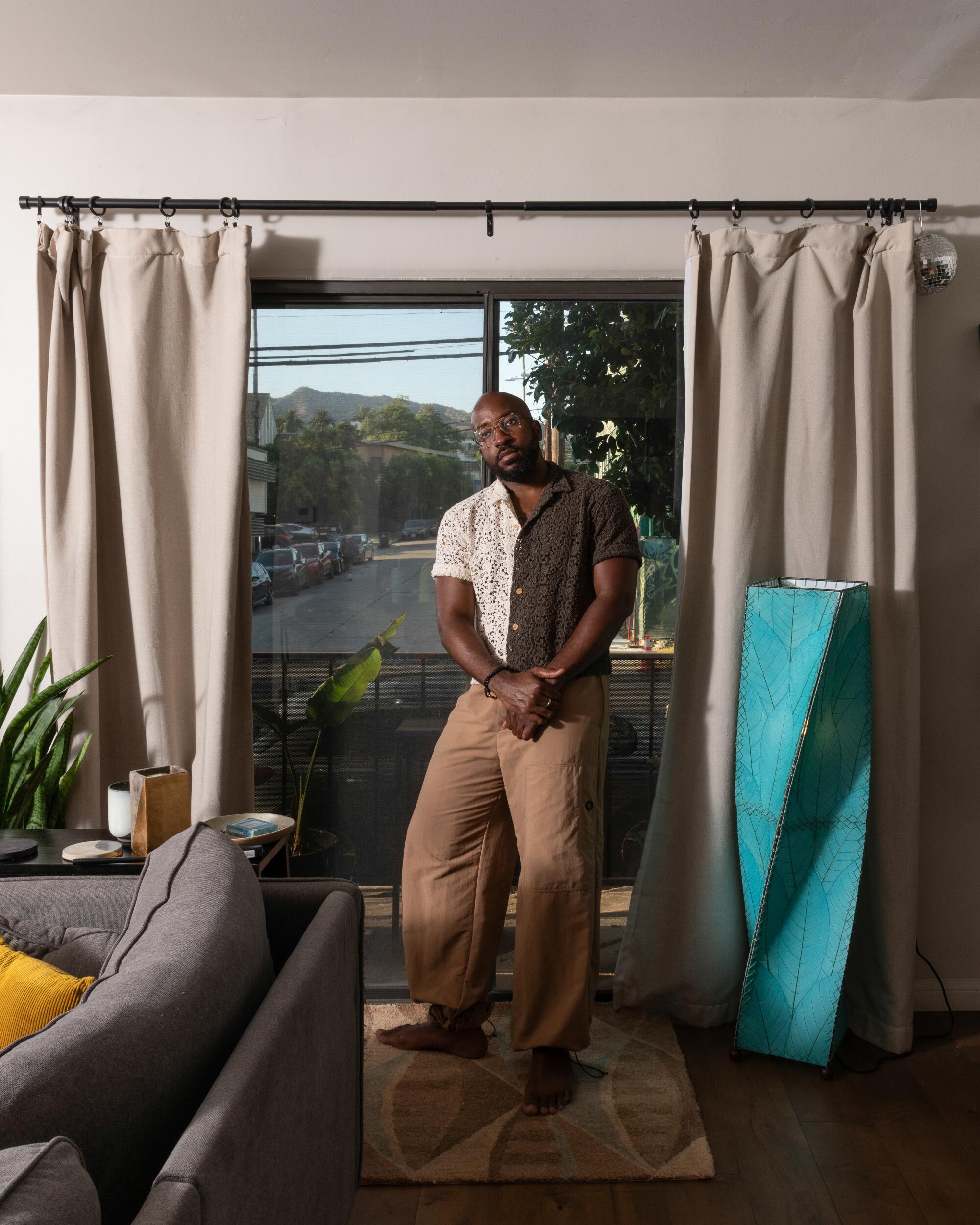 Dave Harris at home in Los Feliz.