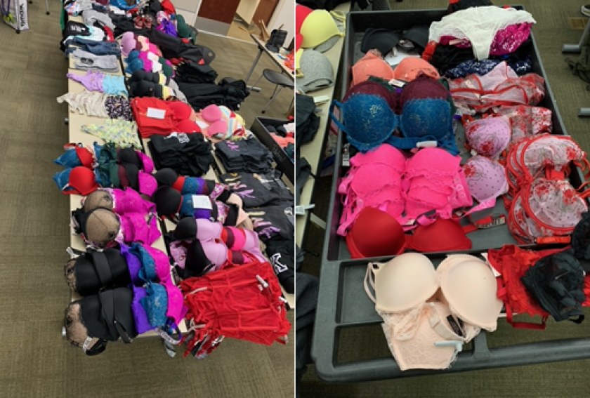 Authorities said three suspects were arrested in connection with thefts at Victoria's Secret stores.