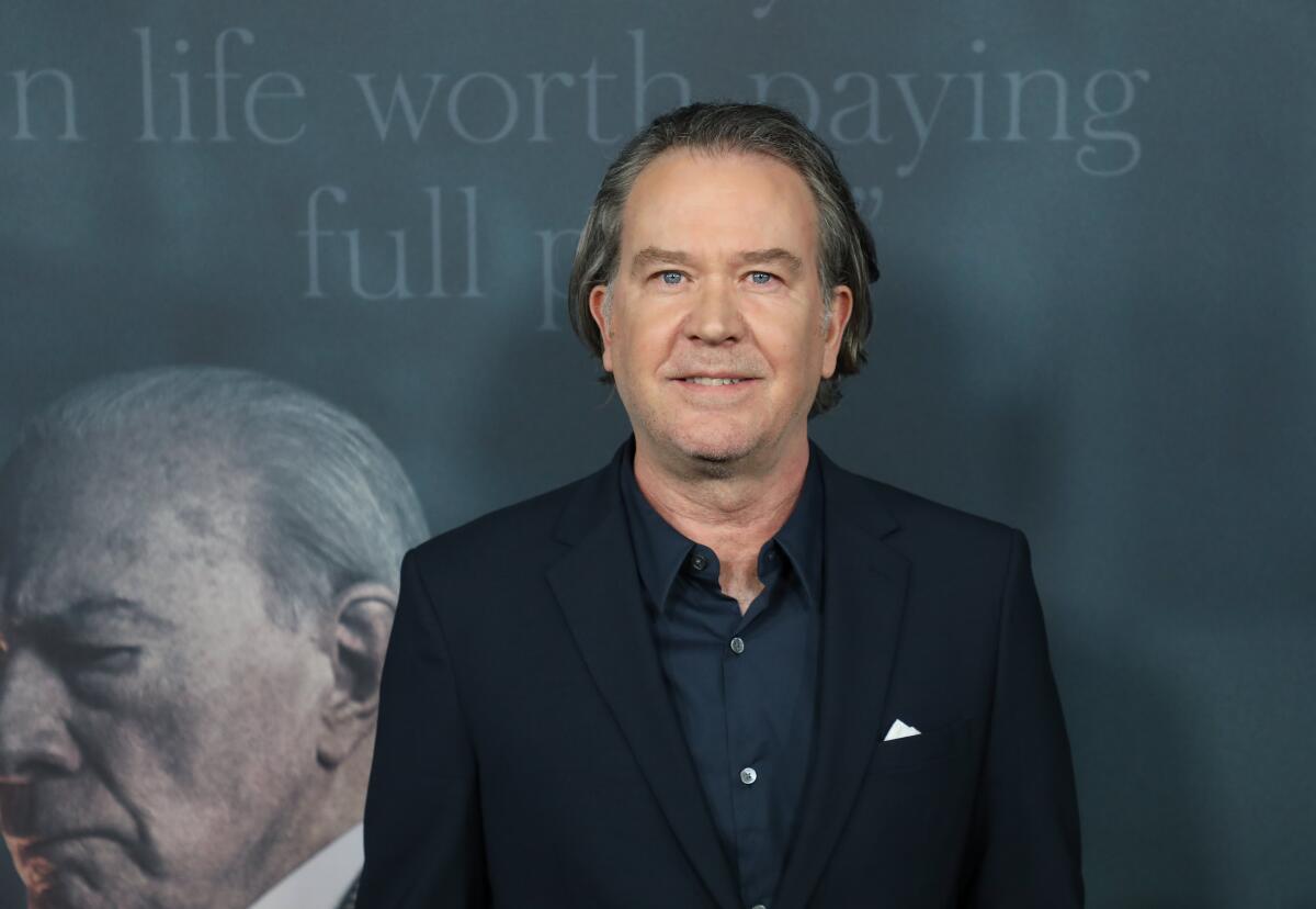 El actor estadounidense y miembro del reparto de la película "Todo el dinero del mundo", Timothy Hutton.