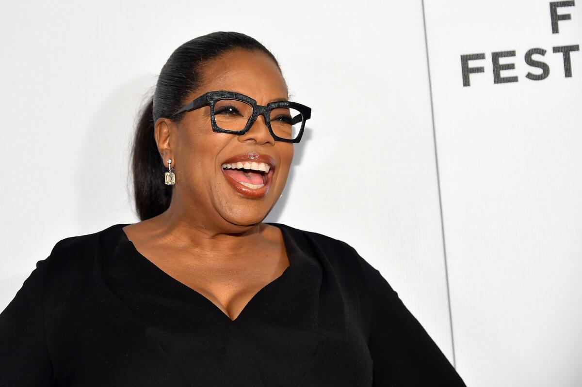 Oprah Winfrey attends a screening of the first episode of "Greenleaf" at the Tribeca Film Festival in New York City.