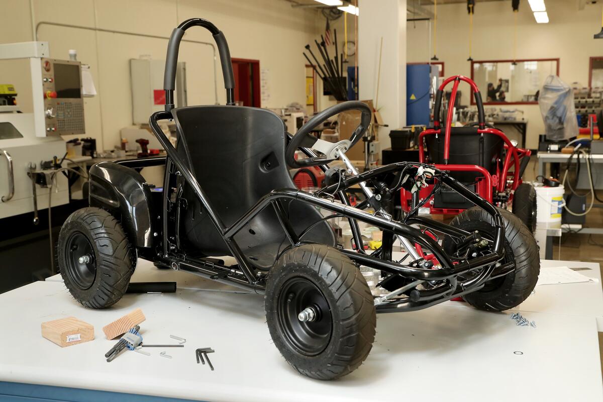 An energy efficient vehicle, made by Estancia High School's Team Havoc, earned first place in the 2021 Energy Invitational. 