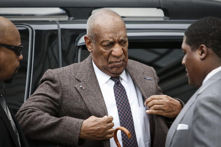 Bill Cosby arrives at the Montgomery County courthouse for pre-trial hearings in the sexual assault case against him in Norristown, Penn., on Feb. 3.