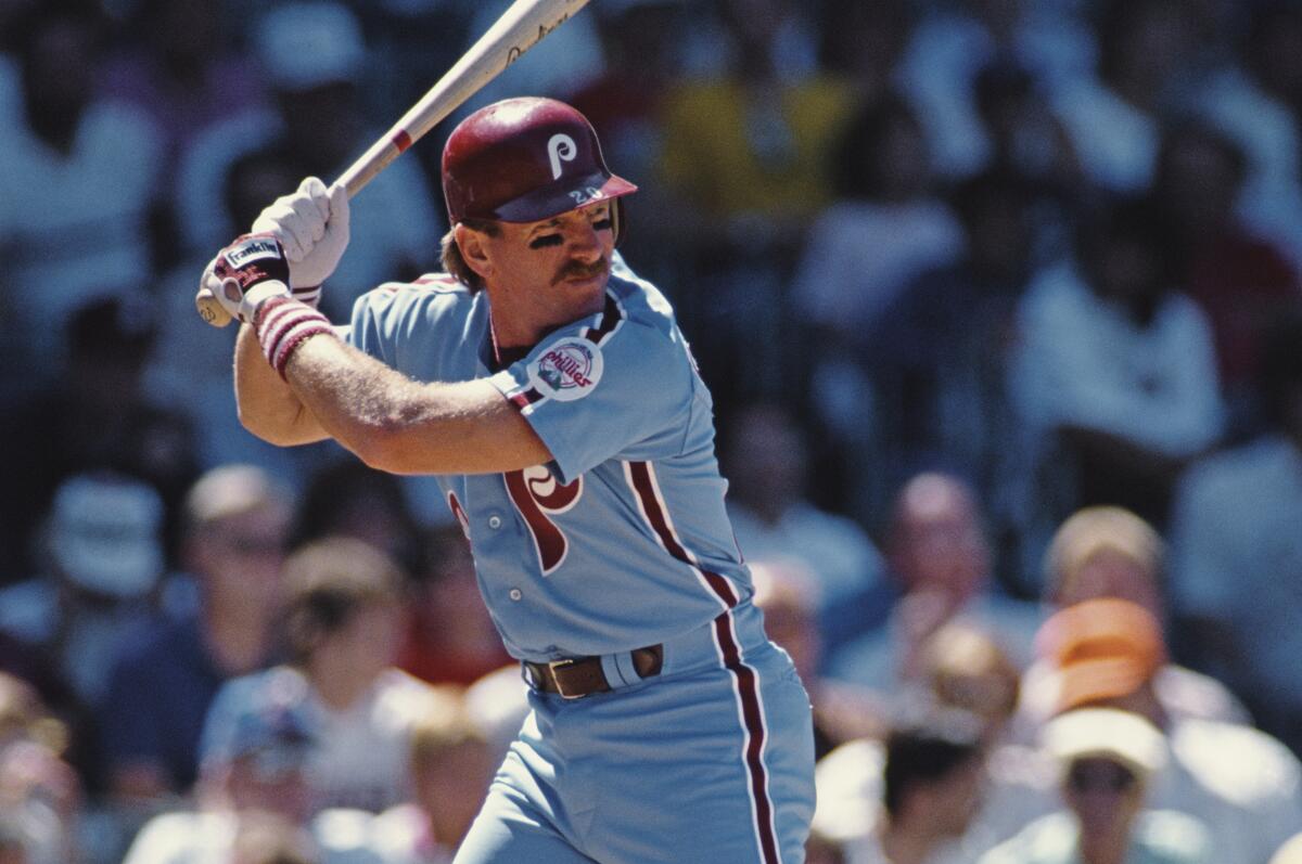 Philadelphia Phillies third baseman Mike Schmidt in 1988.