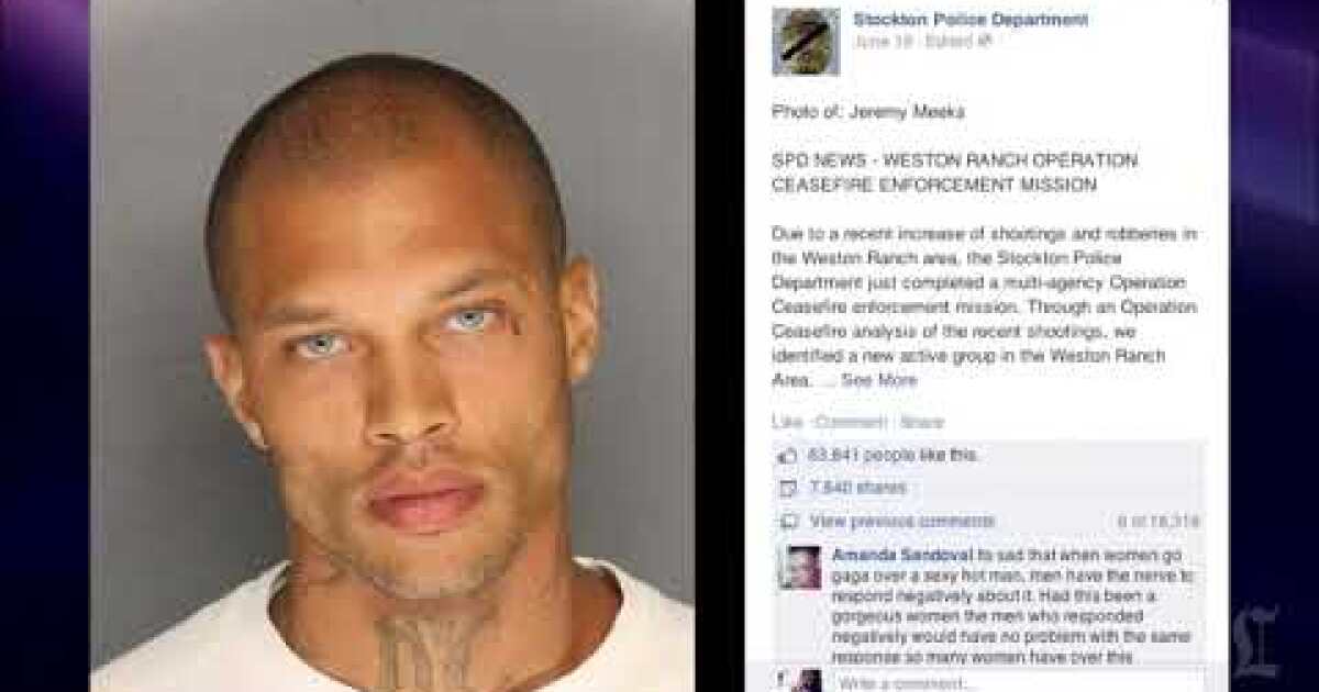 Man #39 s #39 handsome #39 mug shot goes viral on police Facebook page Los