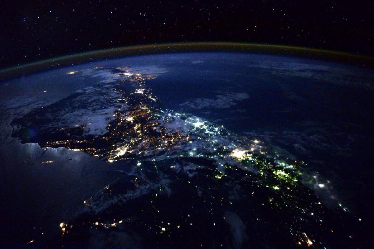 "#CentralAmerica you were particularly brilliant this morning! #YearInSpace"