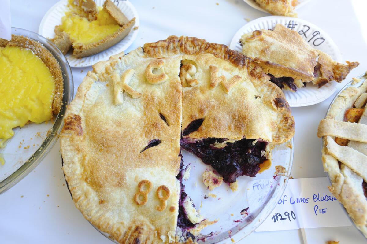 A pie from the 5th annual KCRW pie contest, coming up in October.