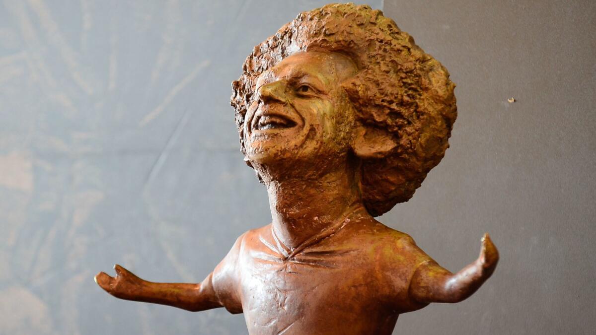 Sculpture of Mohamed Salah