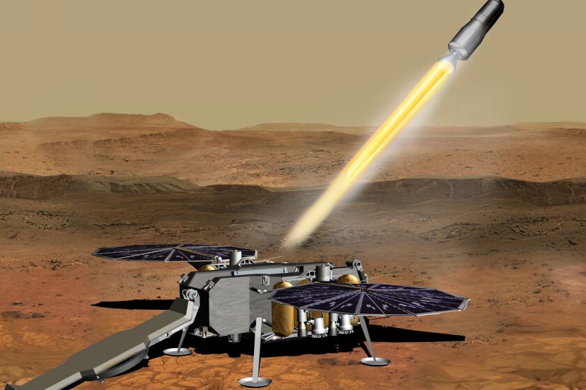 Mars Ascent Vehicle sends rock and soil samples on their way back to Earth