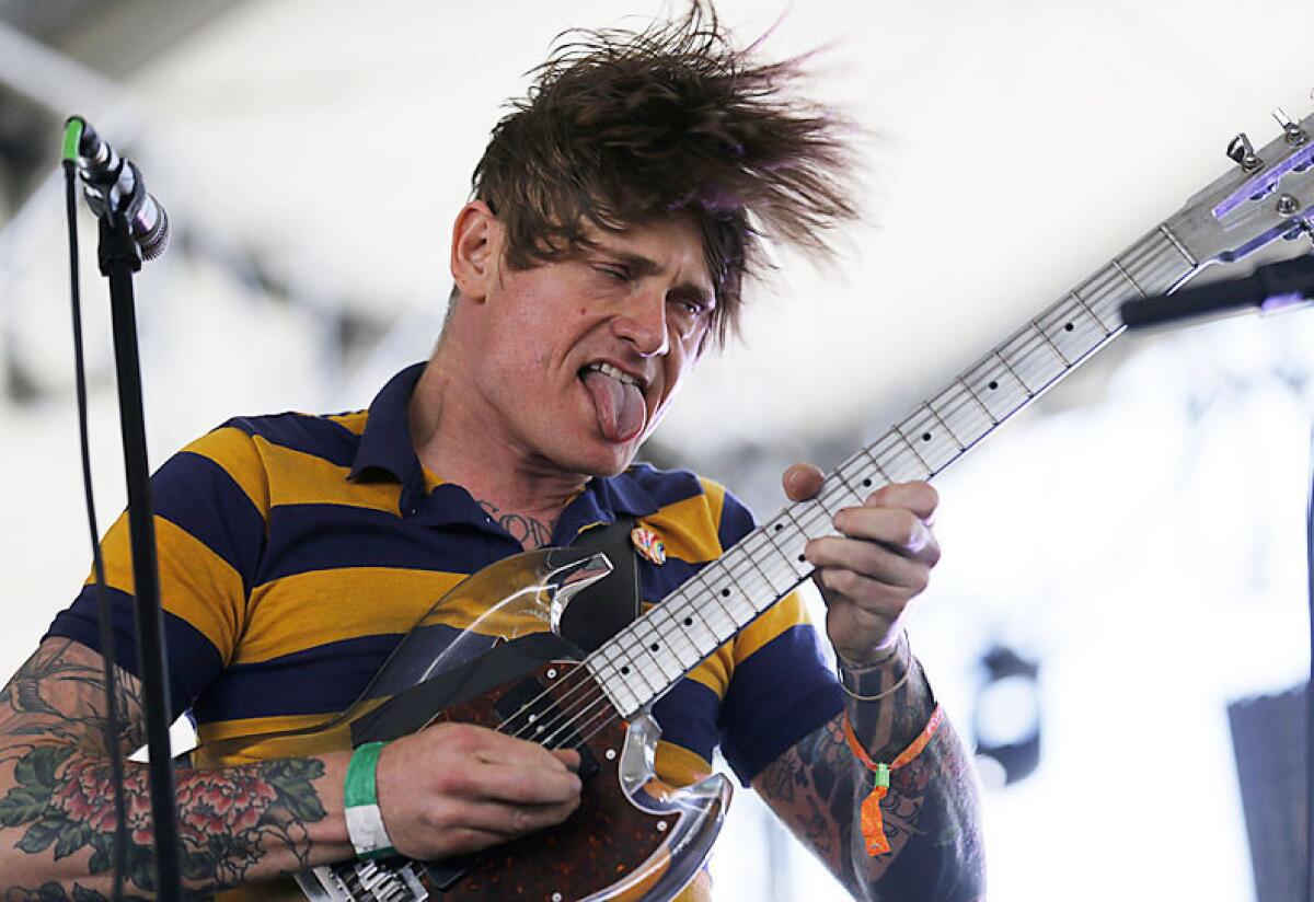 John Dwyer of Thee Oh Sees performat the Coachella Music & Arts Festival in Indio on Sunday, April 14, 2013. (Luis Sinco/Los Angeles Times)