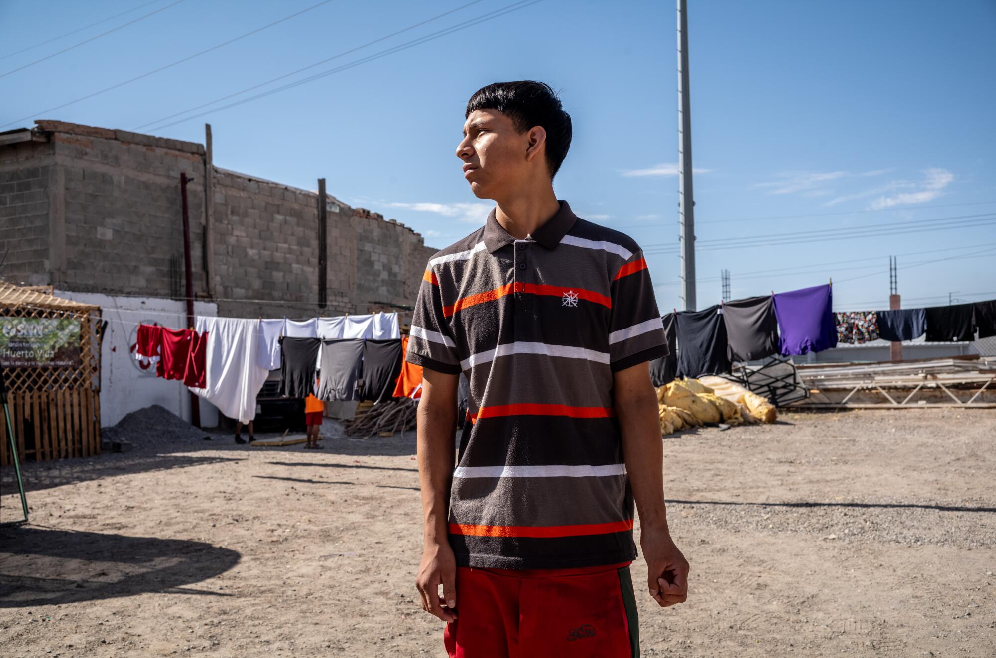 Eddie Lalwai, la visión Vid Vid fue llegada a la frontera con su joven sobrino hace un año.