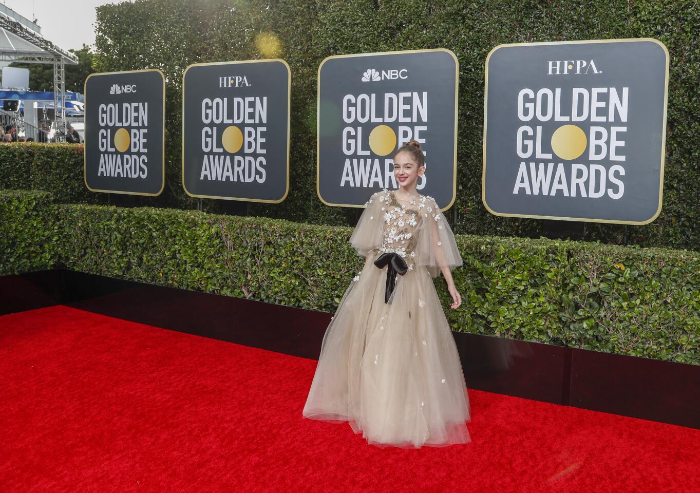 Julia Butters on the red carpet
