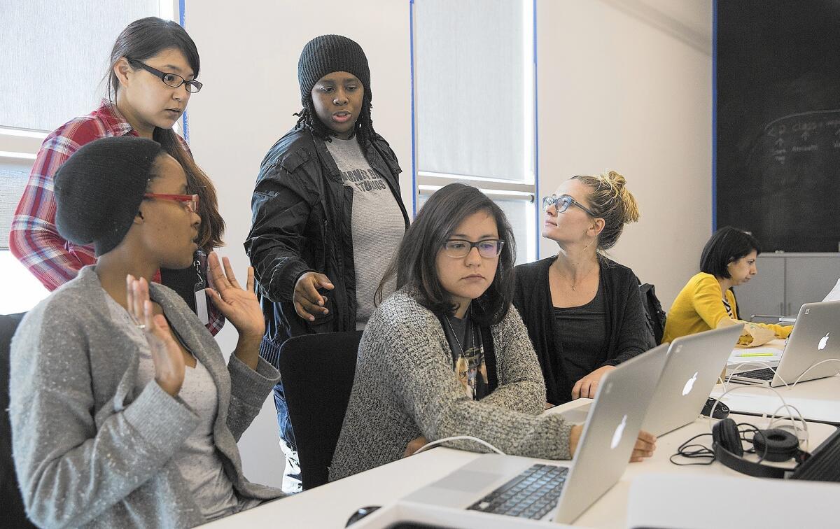 At St. Joseph Center in Venice, Snapchat offers Codetalk, a 15-week software programming class for low-income women, three times a year.