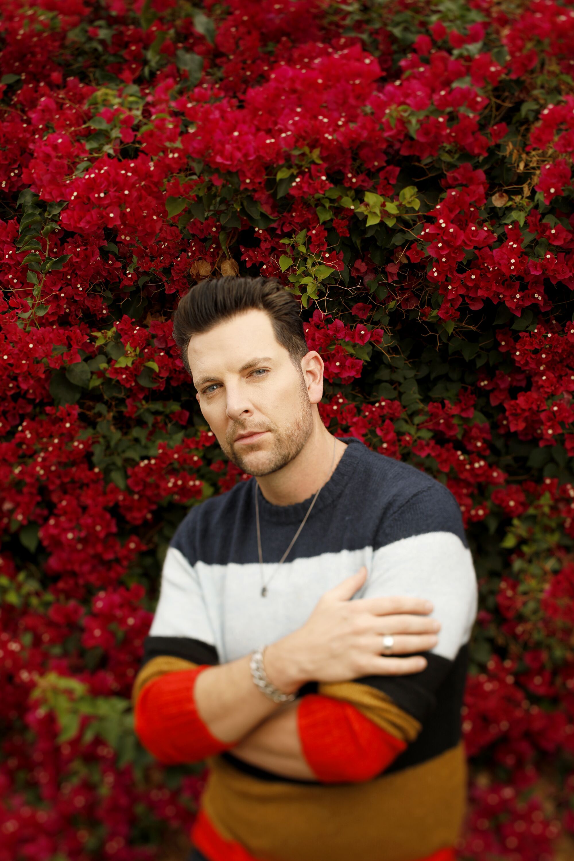 Singer Chris Mann photographed in North Hills on Oct. 23, 2020. 