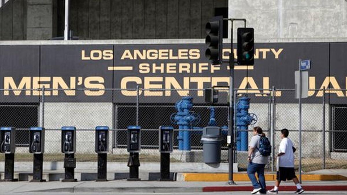 The Los Angeles County Sheriff's Men's Central Jail facility is seen in this Sept. 28, 2011, photo.