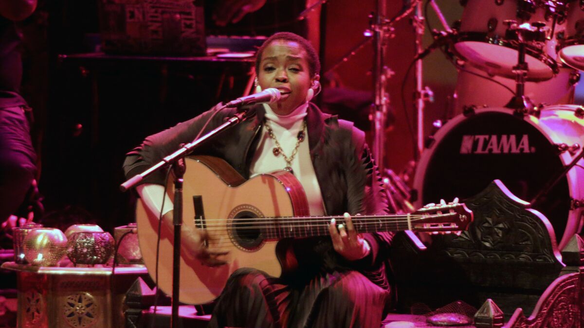 Lauryn Hill at The Greek Theatre in Griffith Park on Sep. 14, 2015.